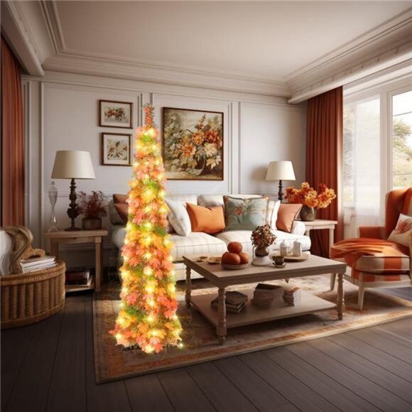 Fall Tree Great Holiday Decorations for Home Porch Thanksgiving Christmas Decor - Picture 5 of 7